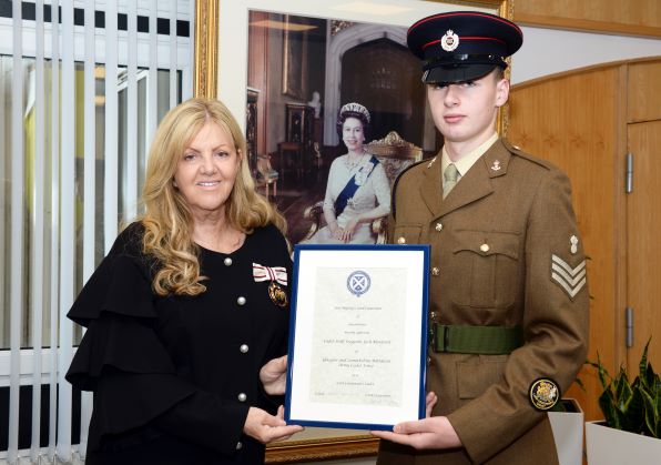 Cadet Staff Sergeant Josh Monteith appointed as a Lord Lieutenant Cadet ...