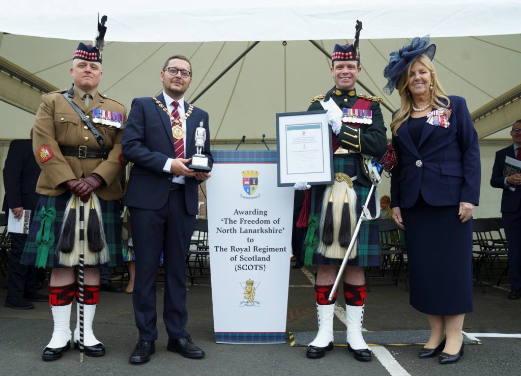 AWARDING THE” FREEDOM OF NORTH LANARKSHIRE” TO THE ROYAL REGIMENT OF SCOTLAND (SCOTS)
